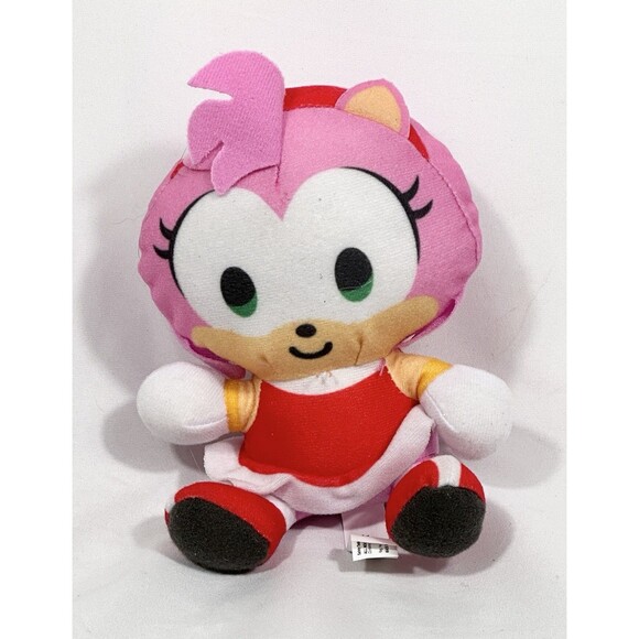 Sonic The Hedgehog AMY ROSE Sitting Plush 5” by Sega Toy Factory - Picture 1 of 5
